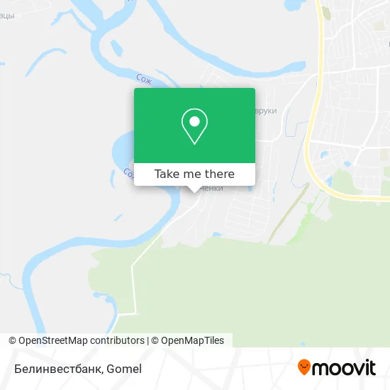 Белинвестбанк map