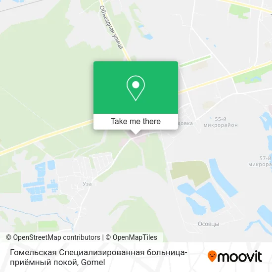 Гомельская Специализированная больница-приёмный покой map