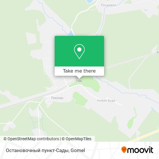 Остановочный пункт-Сады map