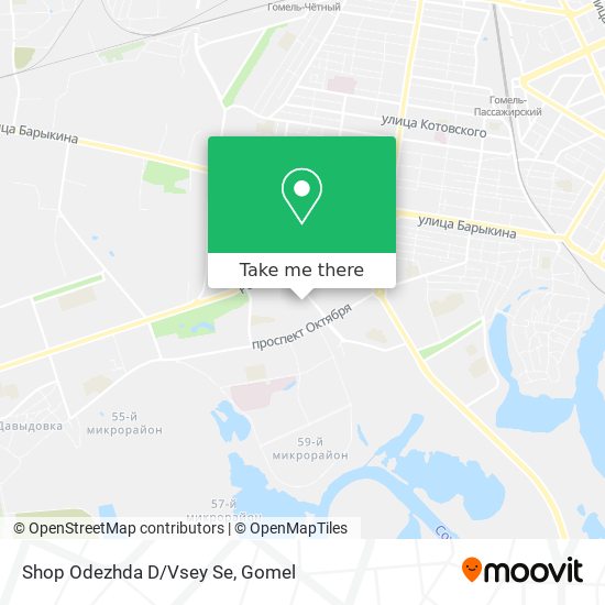 Shop Odezhda D/Vsey Se map