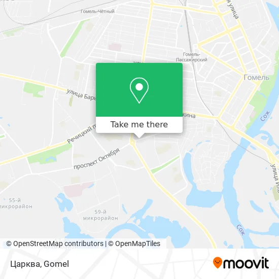 Царква map