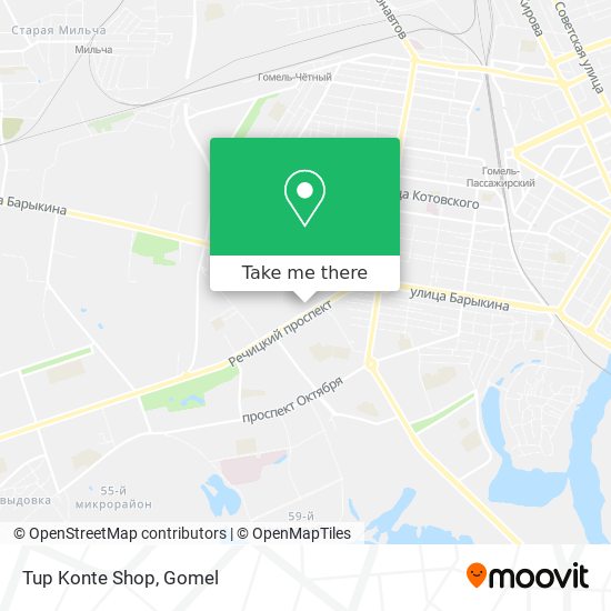 Tup Konte Shop map