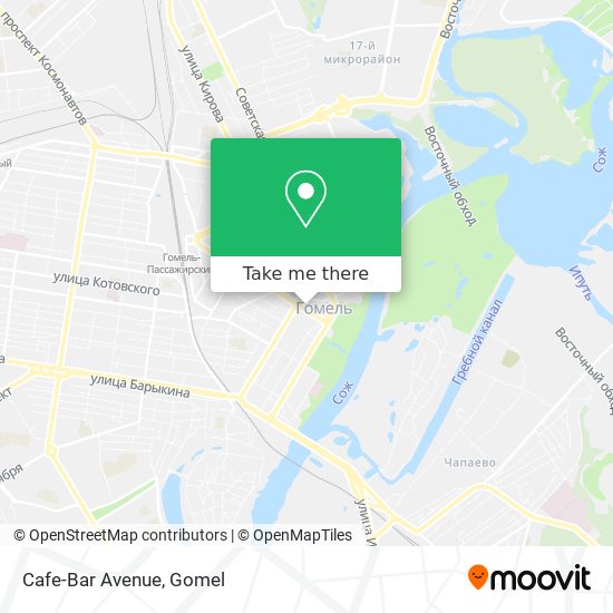 Cafe-Bar Avenue map