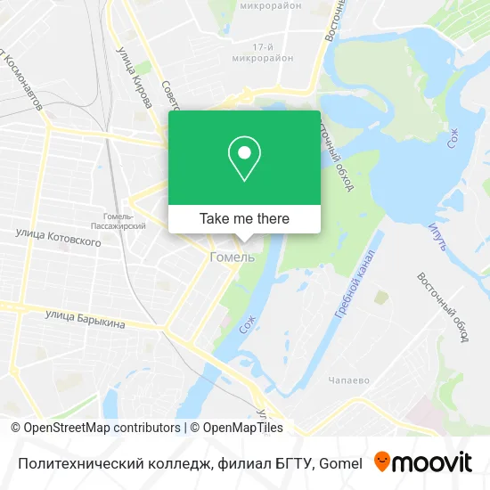 Политехнический колледж, филиал БГТУ map