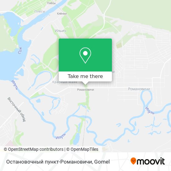 Остановочный пункт-Романовичи map