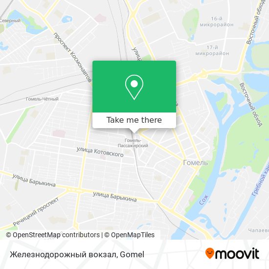 Железнодорожный вокзал map