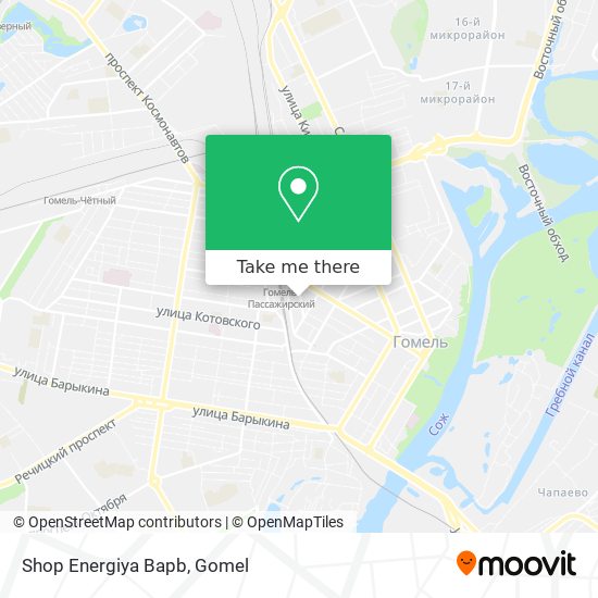 Shop Energiya Bapb map