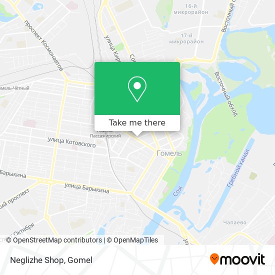 Neglizhe Shop map