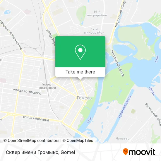 Сквер имени Громыко map