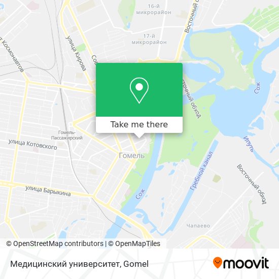 Медицинский университет map