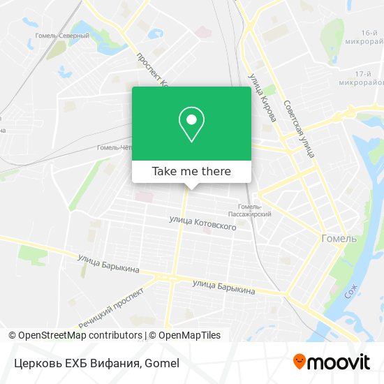 Церковь ЕХБ Вифания map