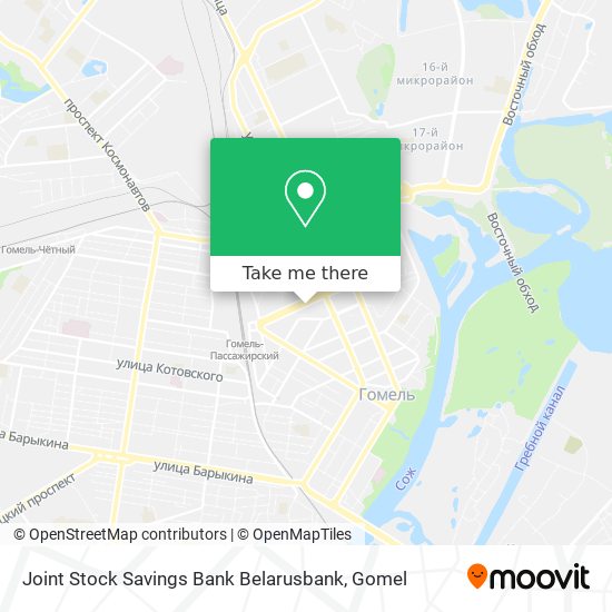 Joint Stock Savings Bank Belarusbank map