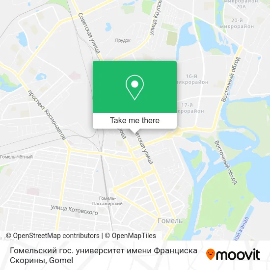 Гомельский гос. университет имени Франциска Скорины map