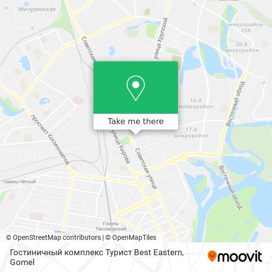 Гостиничный комплекс Турист Best Eastern map