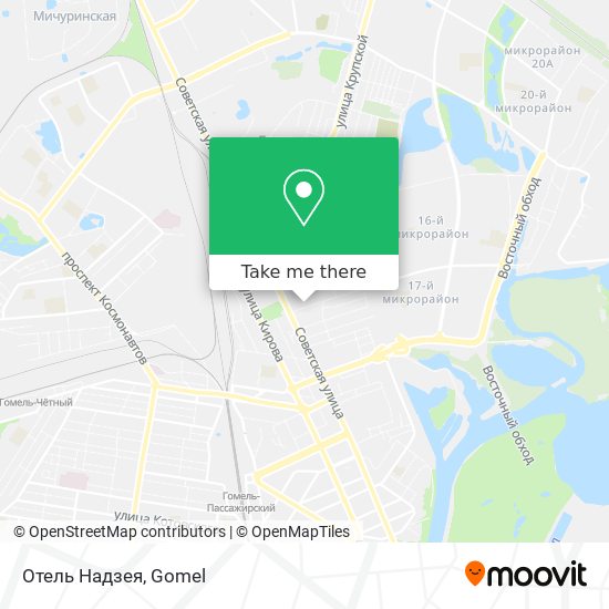 Отель Надзея map