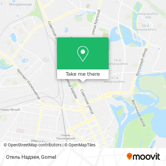 Отель Надзея map