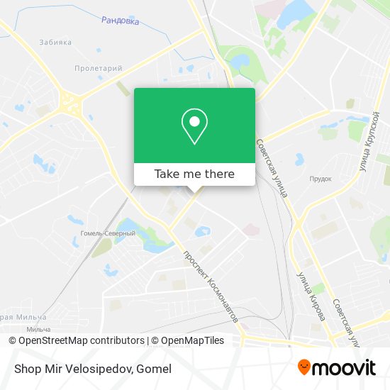 Shop Mir Velosipedov map