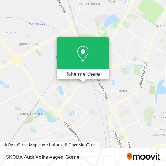 SKODA Audi Volkswagen map