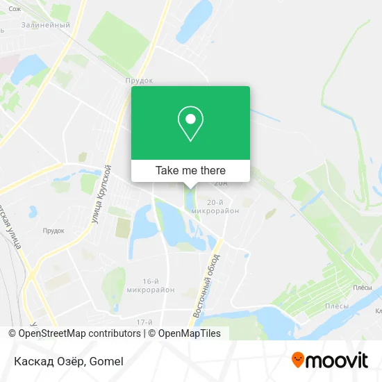 Каскад Озёр map