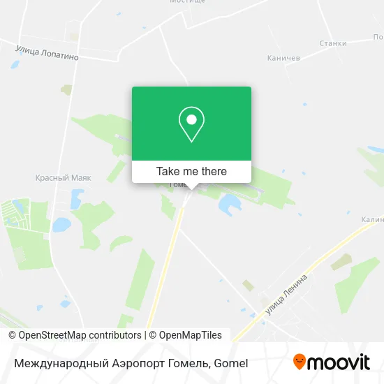 Международный Аэропорт Гомель map
