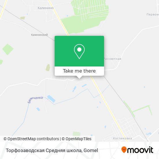 Торфозаводская Средняя школа map