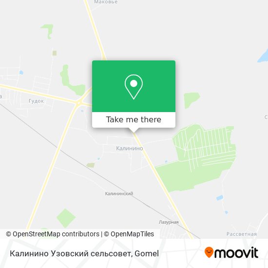 Калинино Узовский сельсовет map