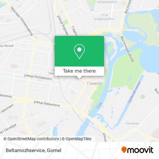 Beltamozhservice map