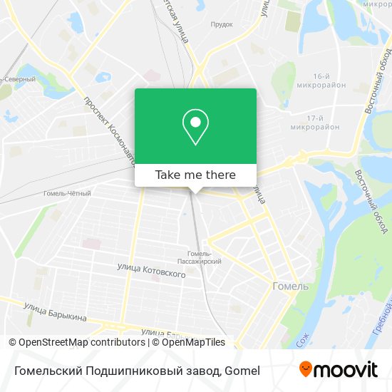 Гомельский Подшипниковый завод map