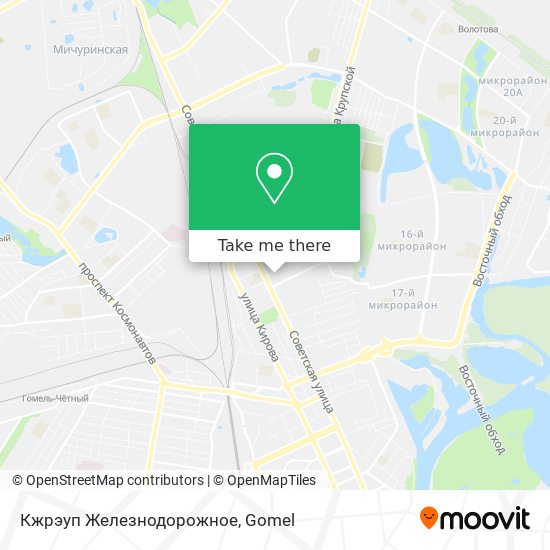 Кжрэуп Железнодорожное map