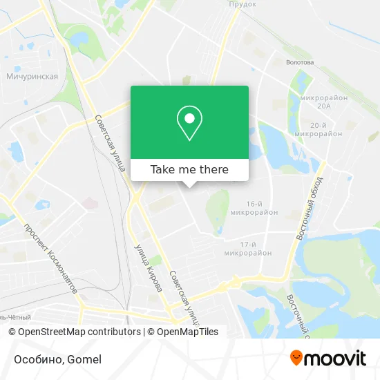 Особино map