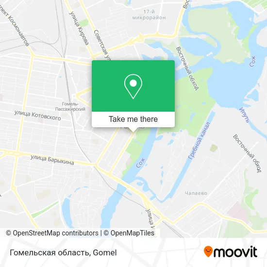 Гомельская область map