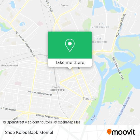 Shop Kolos Bapb map