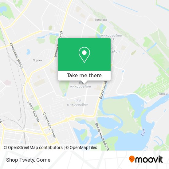 Shop Tsvety map
