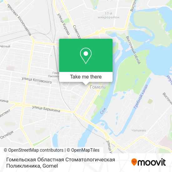 Гомельская Областная Стоматологическая Поликлиника map