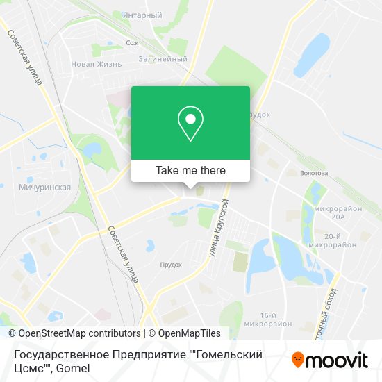 Государственное Предприятие ""Гомельский Цсмс"" map