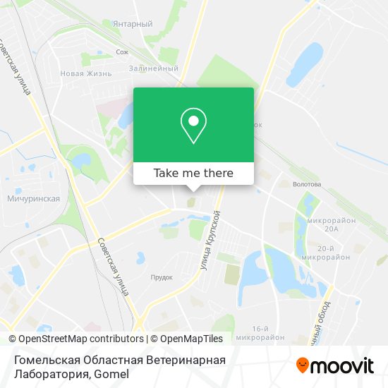 Гомельская Областная Ветеринарная Лаборатория map