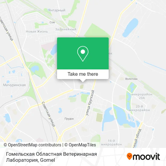 Гомельская Областная Ветеринарная Лаборатория map