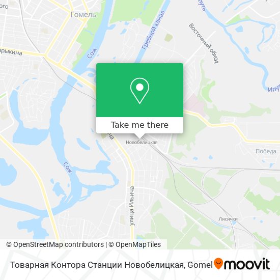 Товарная Контора Станции Новобелицкая map