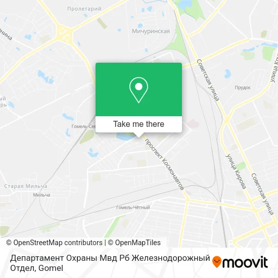 Департамент Охраны Мвд Рб Железнодорожный Отдел map