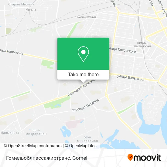 Гомельоблпассажиртранс map