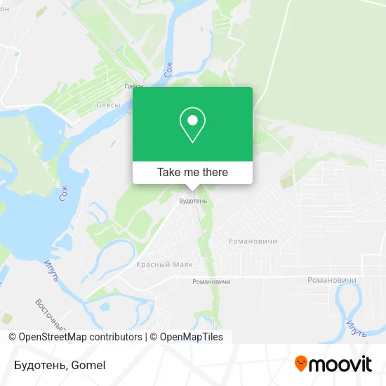 Будотень map