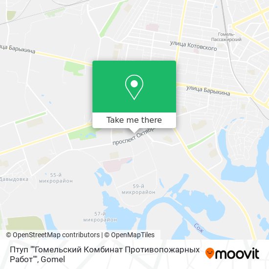 Птуп ""Гомельский Комбинат Противопожарных Работ"" map