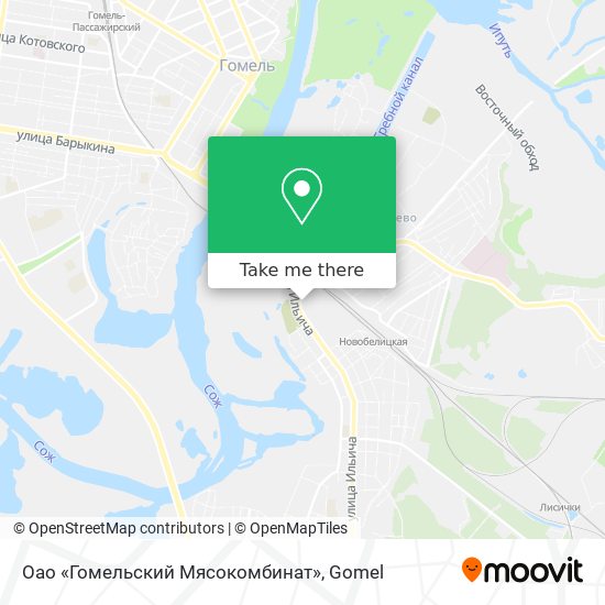 Оао «Гомельский Мясокомбинат» map