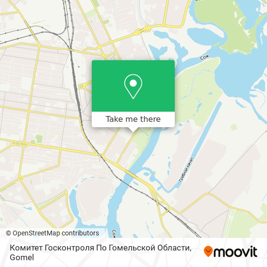 Комитет Госконтроля По Гомельской Области map