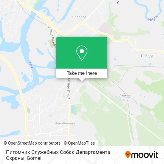 Питомник Служебных Собак Департамента Охраны map