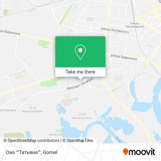 Оао ""Татьяна"" map