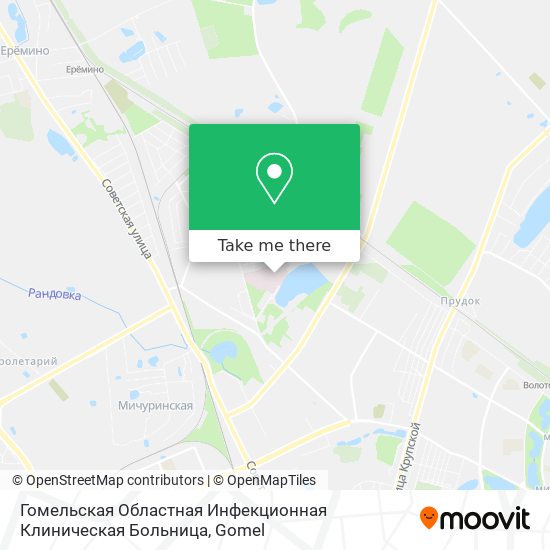 Гомельская Областная Инфекционная Клиническая Больница map