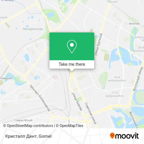 Кристалл Дент map