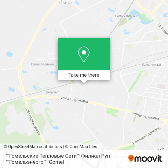 ""Гомельские Тепловые Сети"" Филиал Руп ""Гомельэнерго"" map