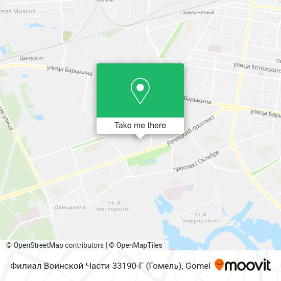 Филиал Воинской Части 33190-Г (Гомель) map
